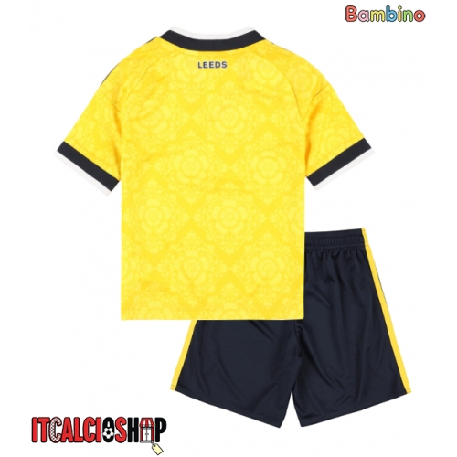 Leeds United Seconda Maglia Bambino 2026-27 Manica Corta (+ Pantaloni corti)